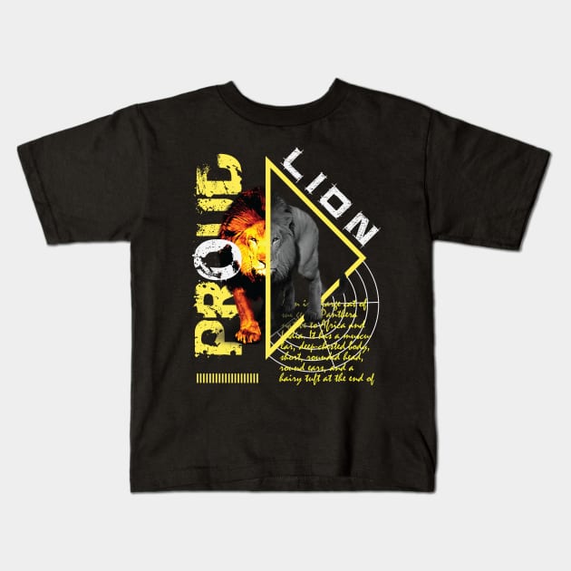 Proud As Lion Kids T-Shirt by RadioaktivShop